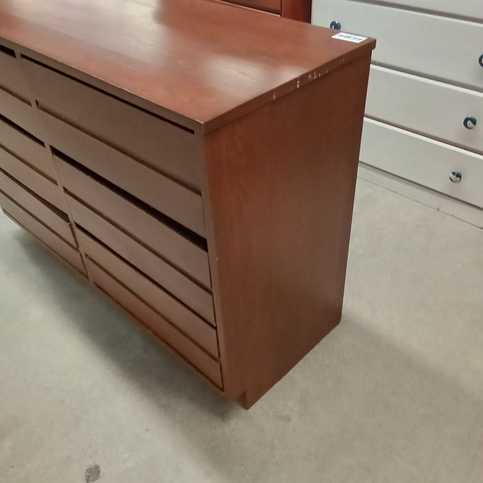 44"W 6-Drawer Wooden Dresser