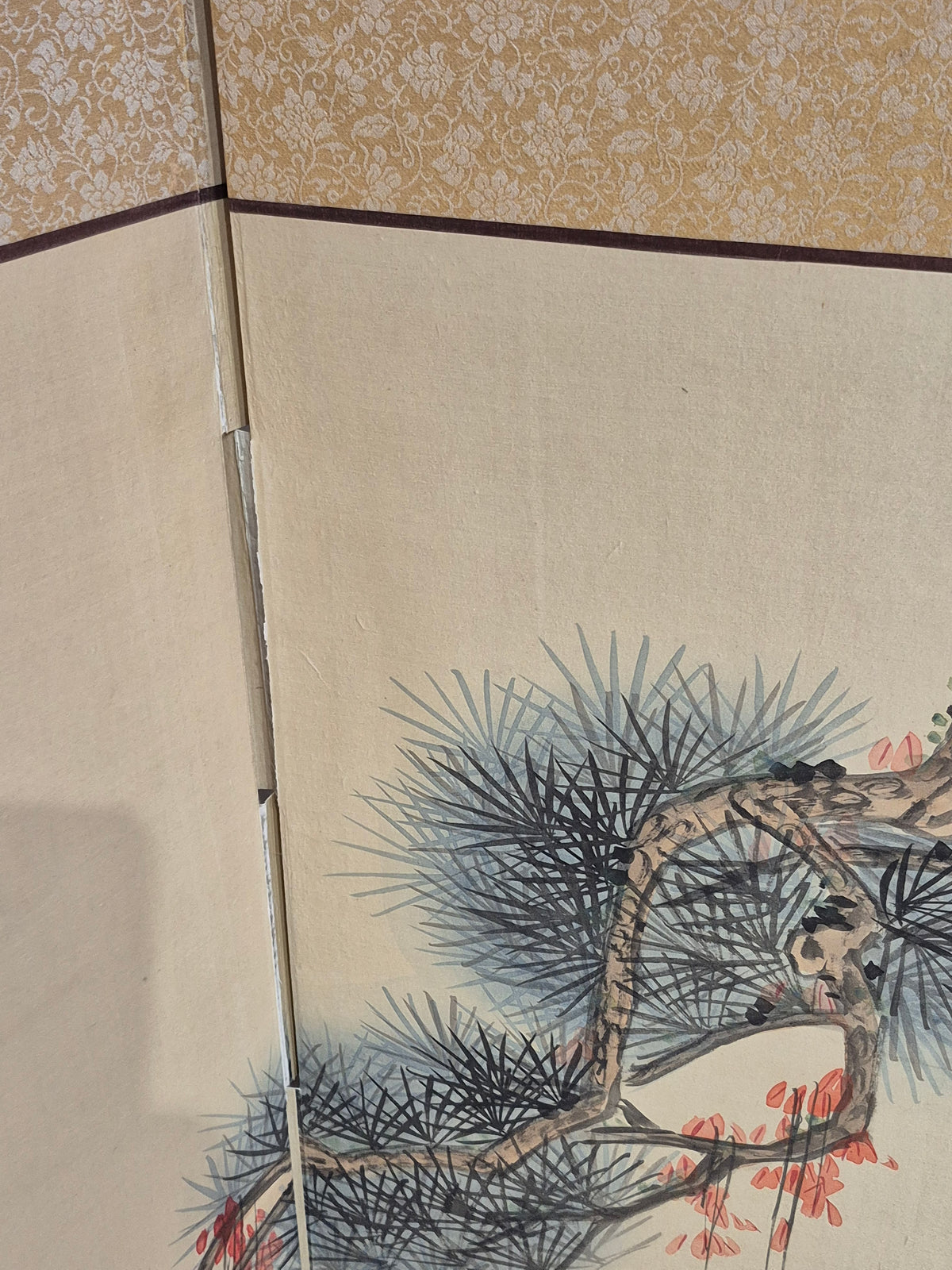 4-Panel Folding Privacy Screen