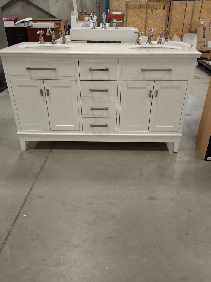 60"W Bathroom Vanity with Double Sink