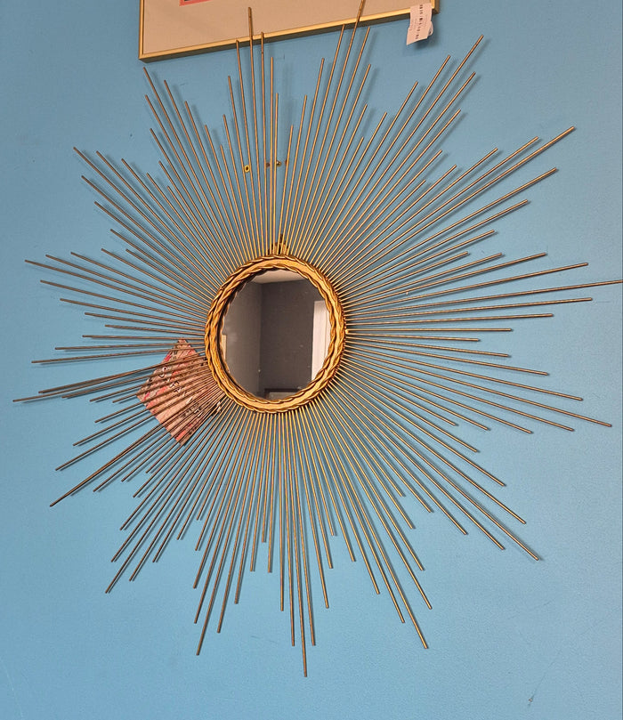 Marinda 41" x 41" Iron Framed gold Mirror