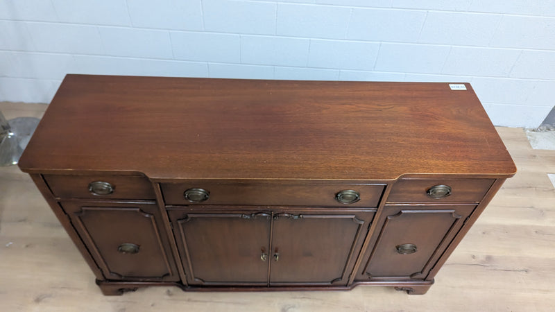 60"W Dark Chestnut Sideboard