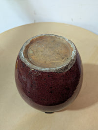 Oxblood Ceramic Vase With Stand