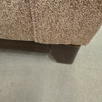 60"W Love Seat in Light Brown Fabric