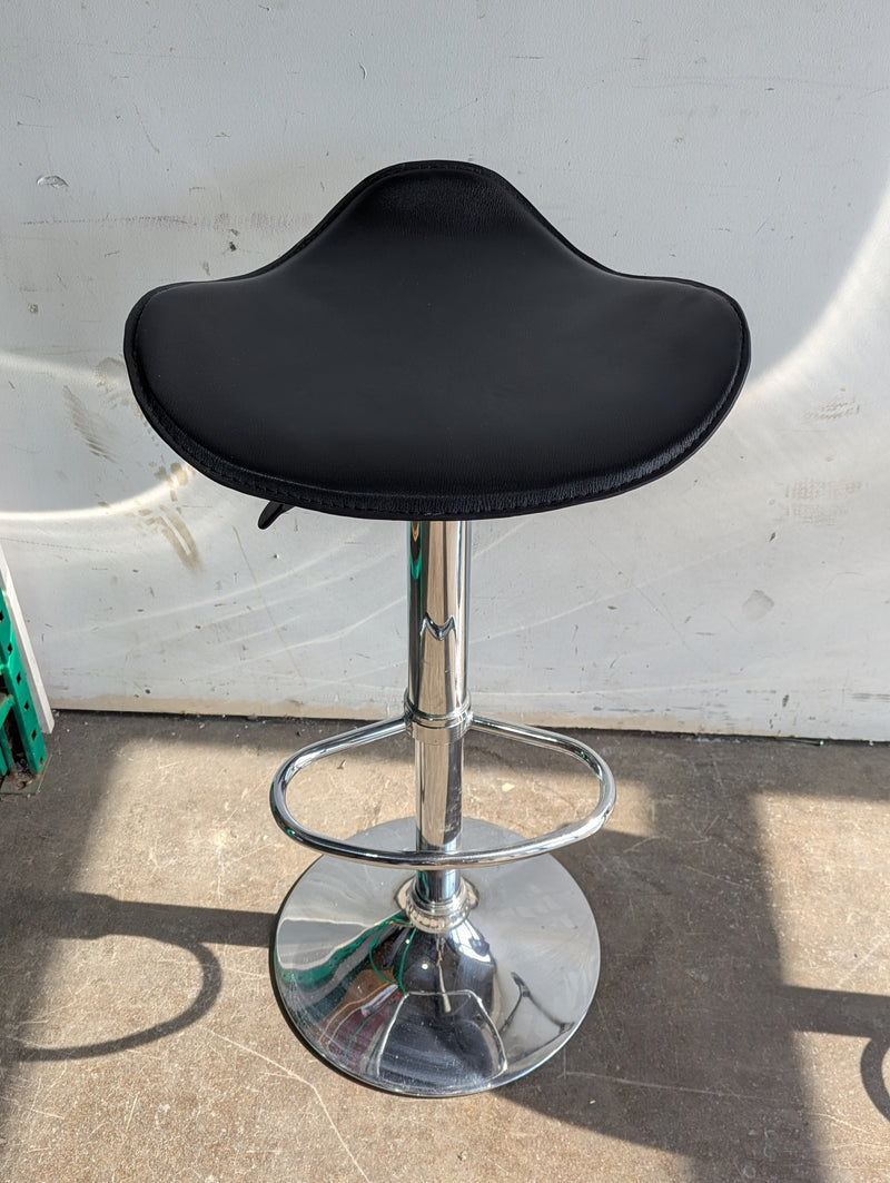 Classic Black Adjustable Bar Stool