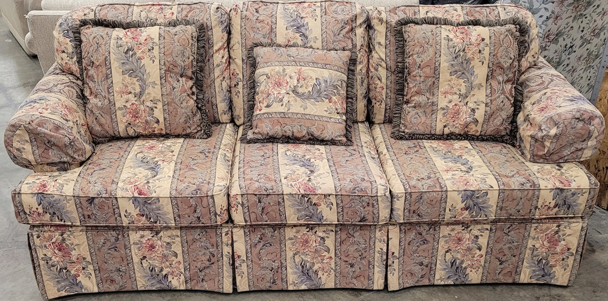 Floral Patterned 3-Seater Sofa