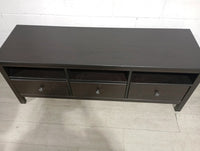 48"W IKEA TV Black- Brown TV Bench