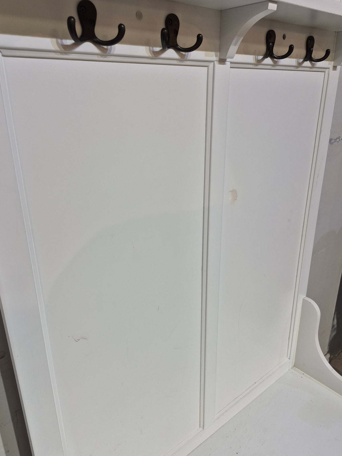 Hall Tree with Mirror and Storage