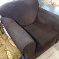 40"W Dark Brown Armchair