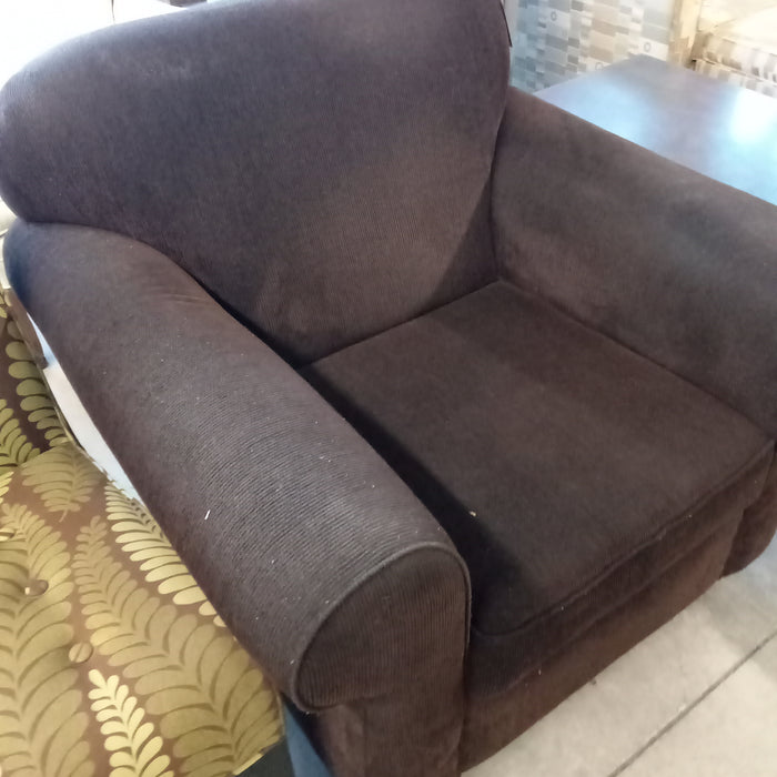 40"W Dark Brown Armchair