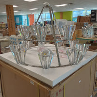 46"Diameter 15 Light Crystal and Chrome Chandelier