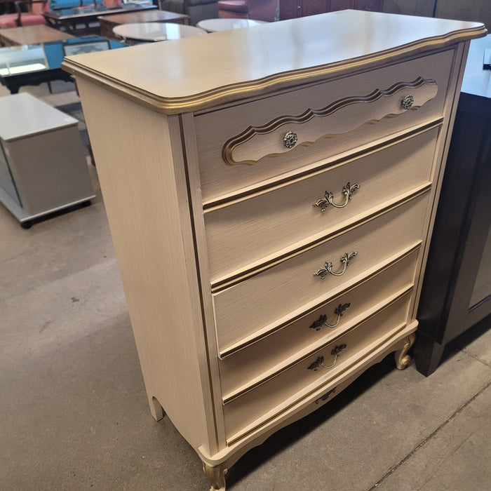 32"W Vintage Style Five Drawer Dresser