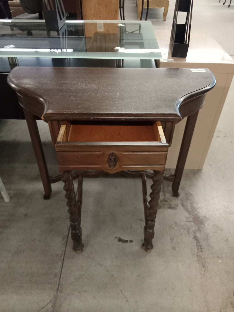 32"W Hall Table with Single Drawer