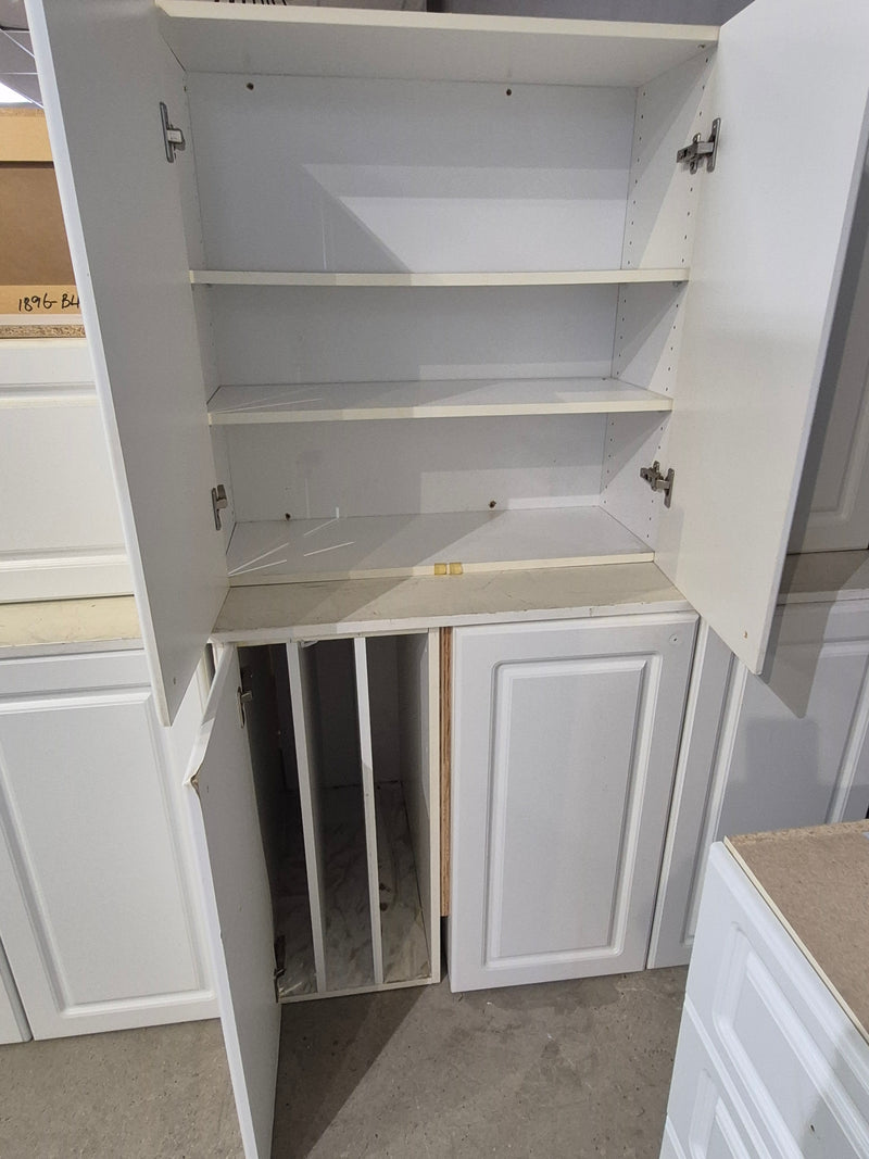 White Thermofoil Cabinet Set