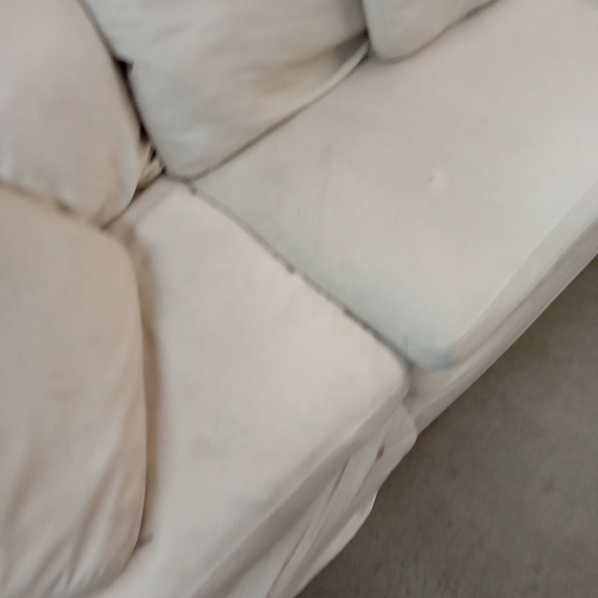 120"W 3-Piece Sectional Sofa in White