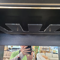 30.5"W Black with Brass Accents Book Shelf