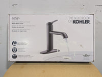 KOHLER Ashan 1-Handle Bathroom Sink Faucet in Black