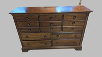 64"W Dark Walnut Dresser