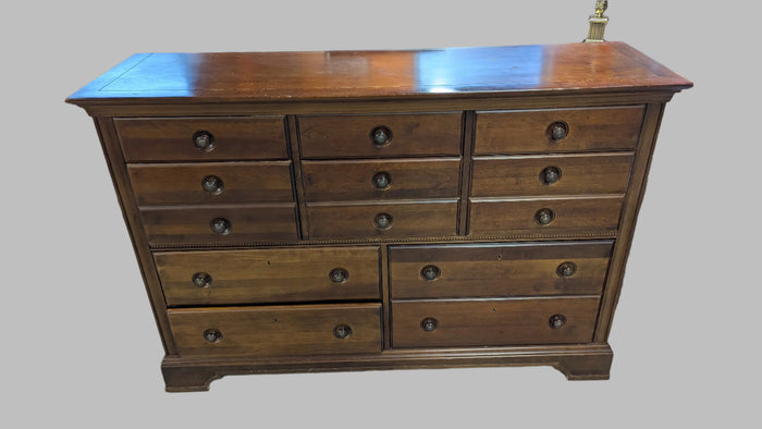 64"W Dark Walnut Dresser