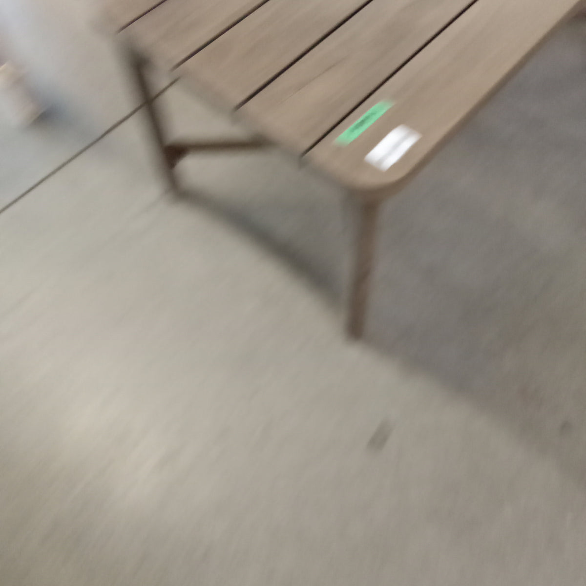 42.5"W Faux Wood Metal Coffee Table
