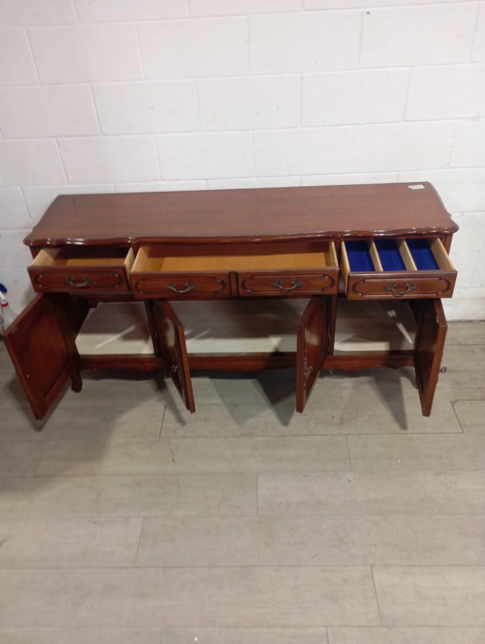 Carved Walnut Sideboard