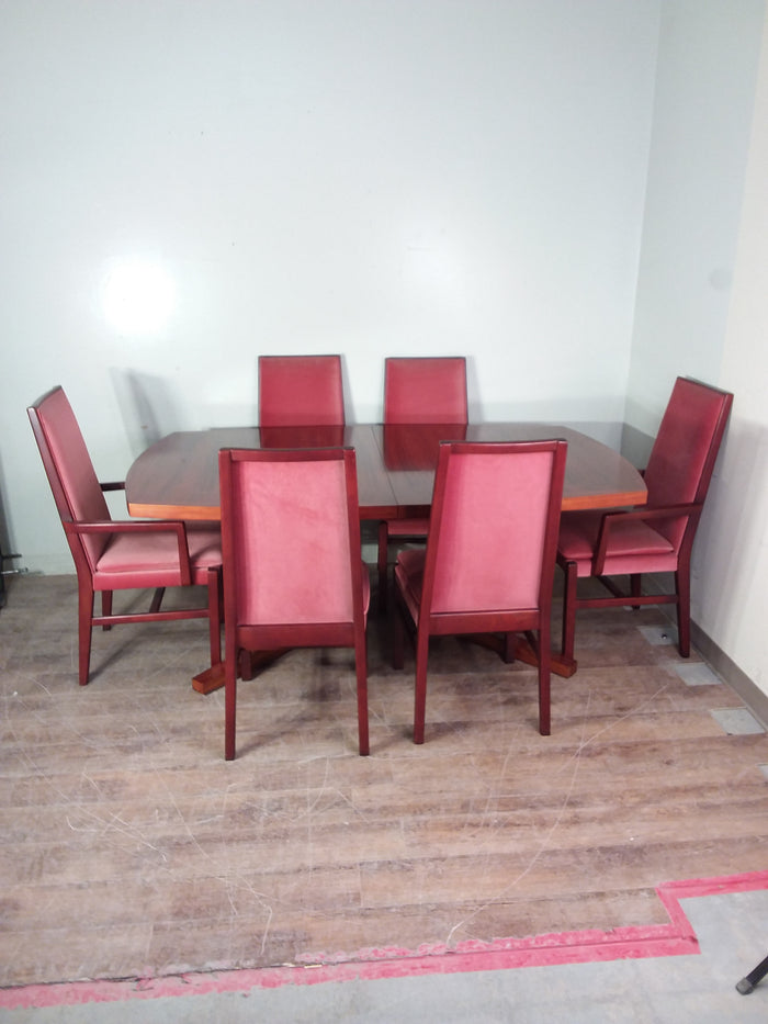 Red-Brown Dining Set