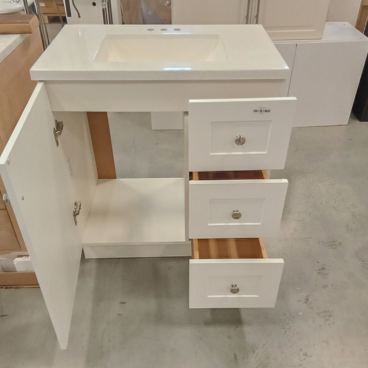 30.5"W Vanity Cabinet With Counter Top