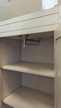 25"W Mid-Century Wooden Filing Cabinet