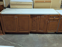 Medium Brown Kitchen (4 Upper & 9 Base Cabinets)