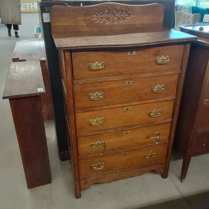 33"W Vintage 5-Drawer Dresser