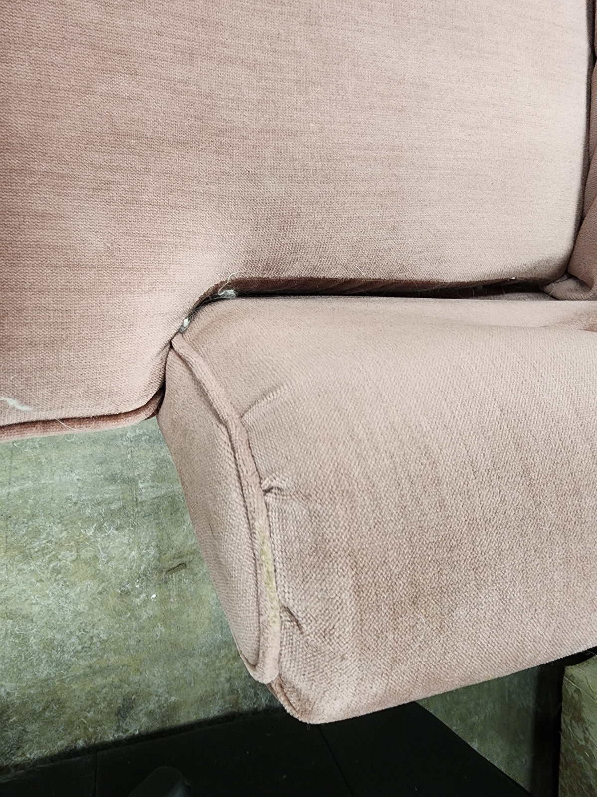 Dark Pink Swivel Armchair