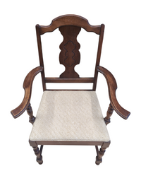 Vintage Brown Dining Set - 6 chairs