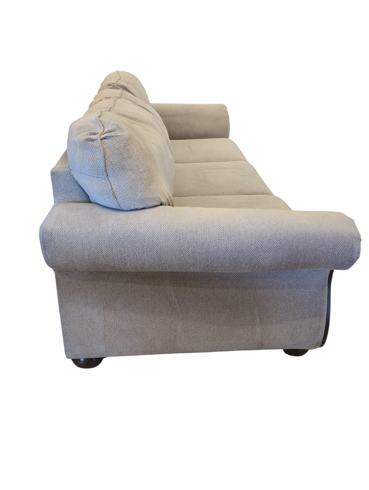 Ornated Carved Wood Frame Traditional Sofa