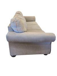 Ornated Carved Wood Frame Traditional Sofa