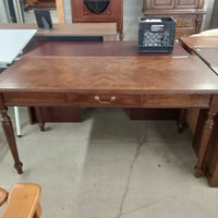 60"W Solid Wood Desk with Single Drawer