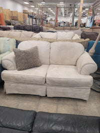 Light Cream Loveseat Sofa W /Cushion