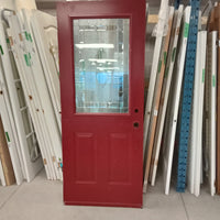 32.5"W Steel Clad Outer Door with Glass Insert