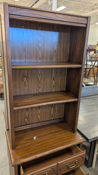 29.5"W Shelving unit w/ 3 Drawers
