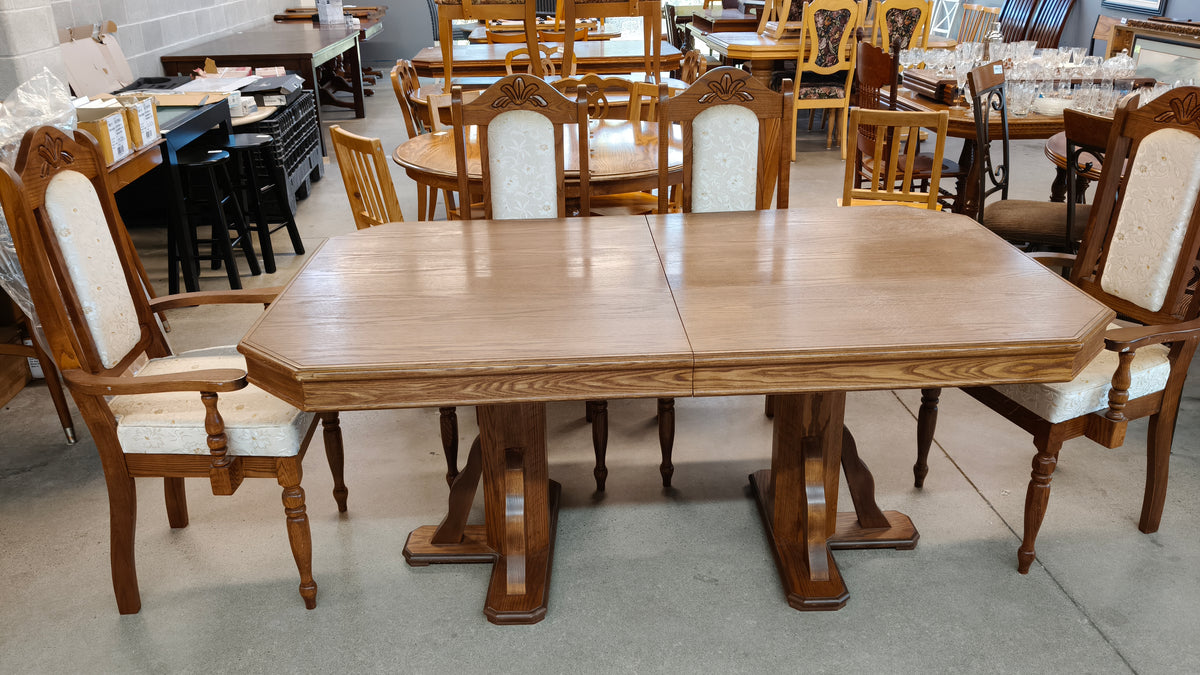 68"W Dining Set with 6 Chairs $145