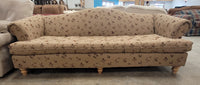 Light Tan Floral 3-Seater Sofa