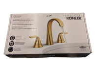 Widespread 2-Handle Bathroom Sink Faucet in Gold