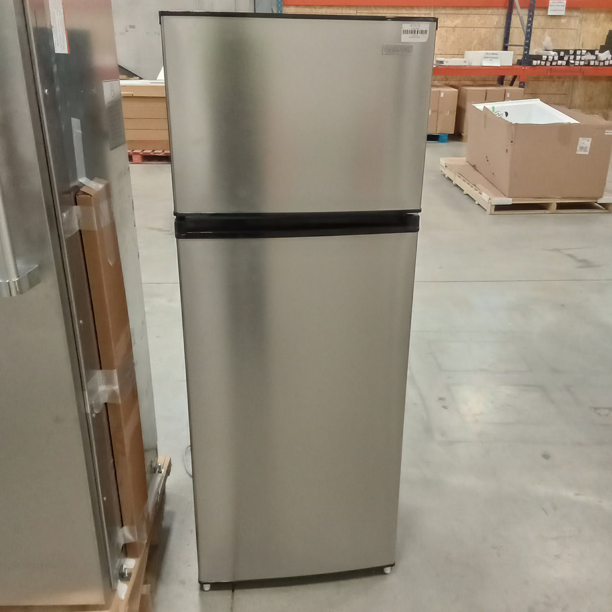 22"W Stainless Steel Fridge Freezer