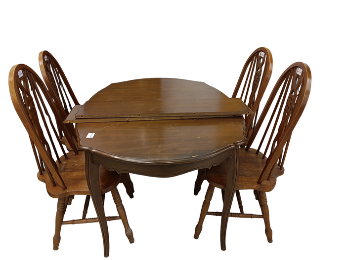 Tuscan Coffee Sherry Wood Extendable Dining Table #PH6
