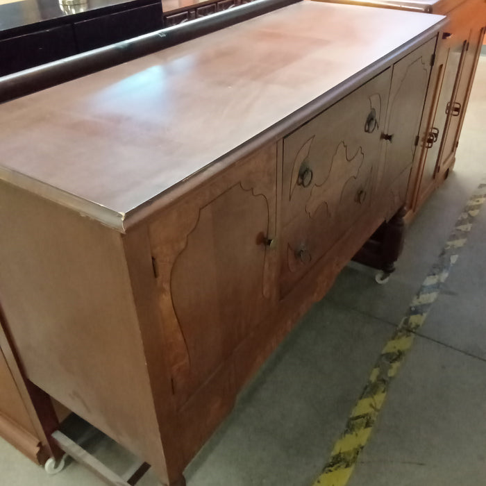 52"W Solid Wood Sideboard with Two Drawers