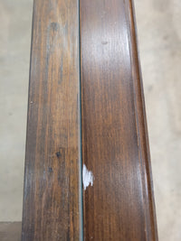 Rectangular Wooden Coffee Table With Glass Insert Top