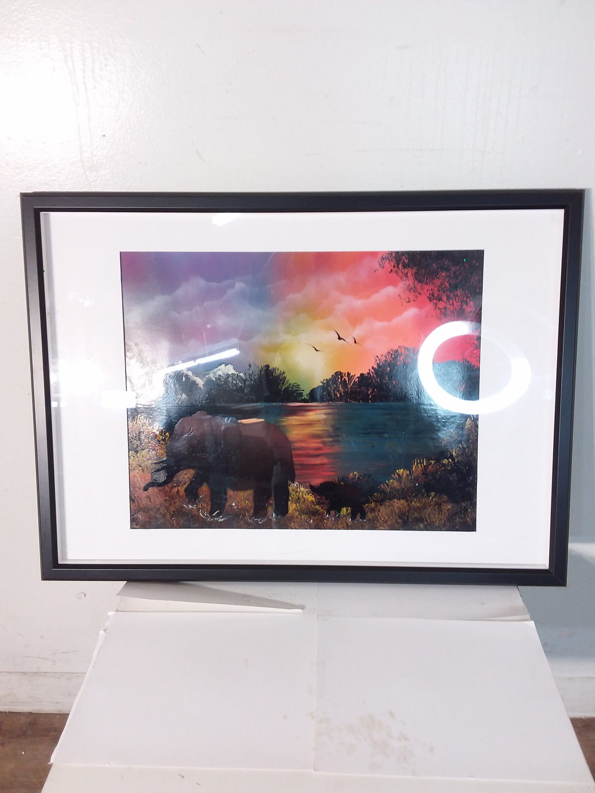 African Sunset Framed Print