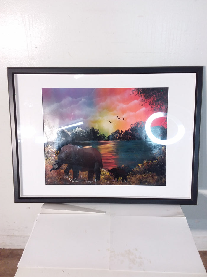 African Sunset Framed Print