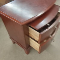 28"W Wooden Side Table with Two drawers