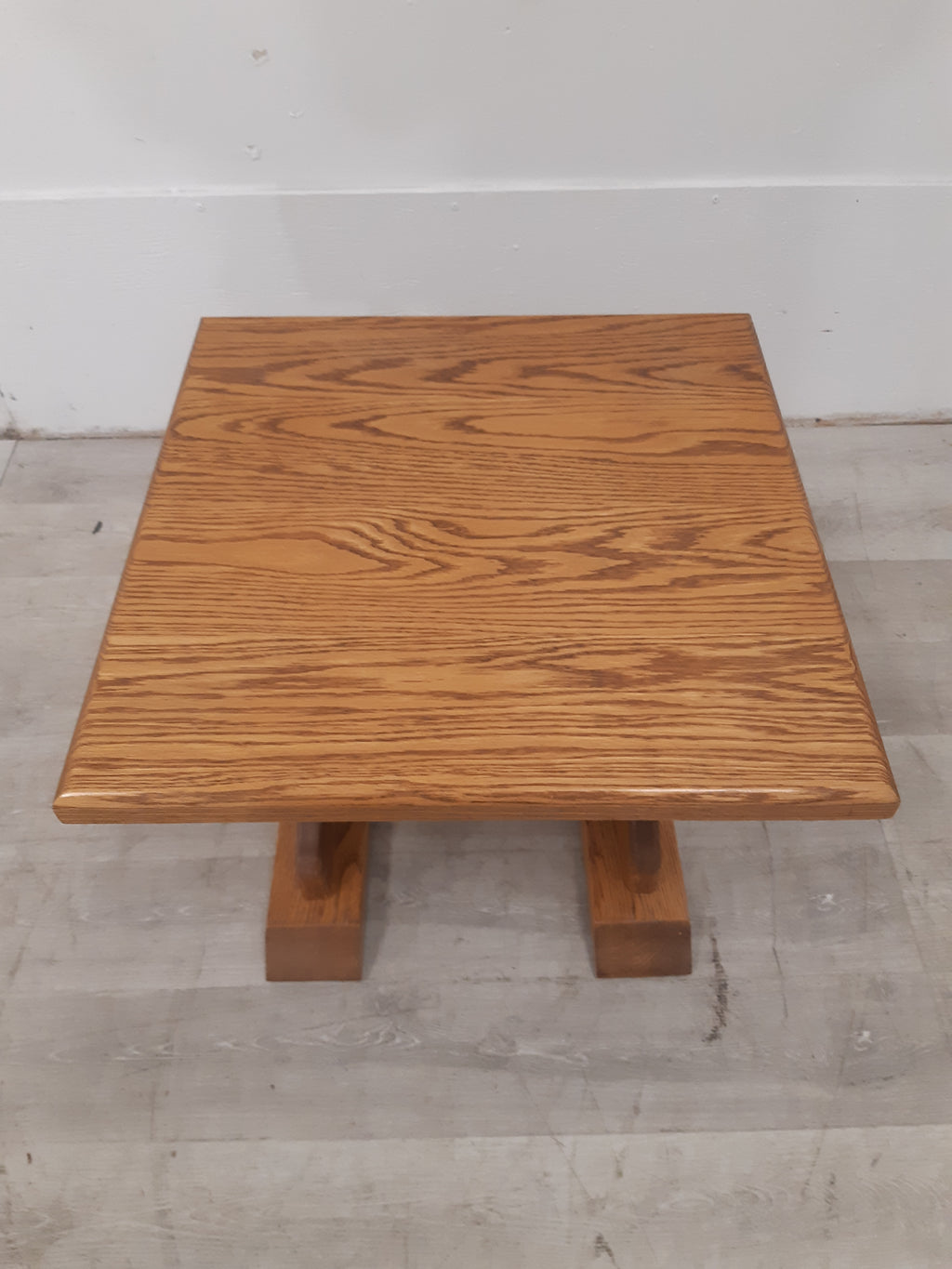 22" Solid Oak Side Table