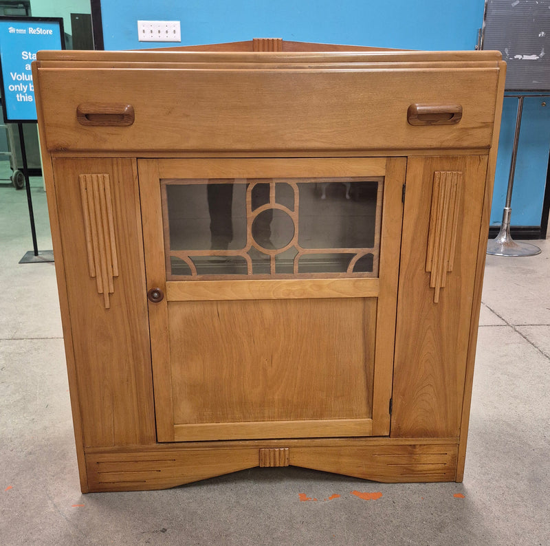 Art Nouveau-Style Wooden Cabinet