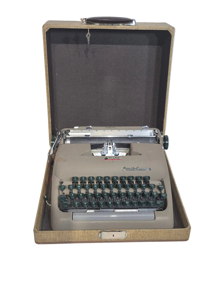 Vintage Smith-Corona Portable Typewriter with Case